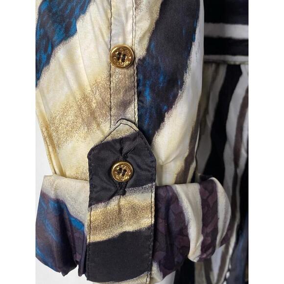 Roberto Cavalli Belted Trench Rain Coat Animal Print Size IT-38 US-2/4 Small - Picture 8 of 14